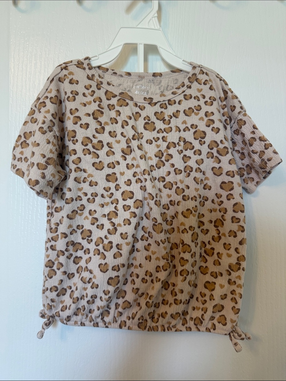 Carter's 4T leopard print baby girl set